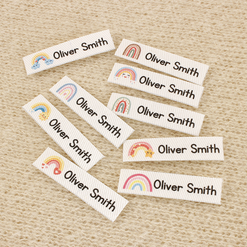 

Custom Ironing Labels, Personalized Name, Clothing, Children's Names,School Labels,Brand Tags,Rainbow Label (TB5653)