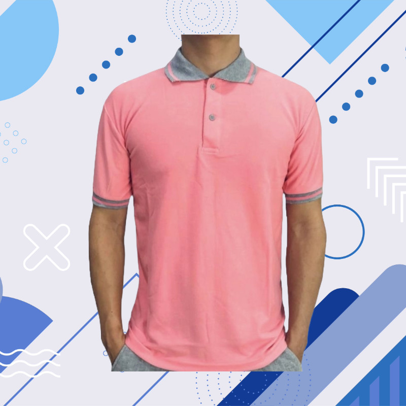 KAOS POLO SHIRT LENGAN PENDEK KERAH KOMBINASI BAJU PRIA WANITA POLOS WARNA HITAM PUTIH COKLAT KUNING