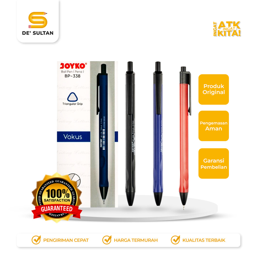 

JOYKO PULPEN BALLPEN BP-338 (1LSN/ 12PCS)