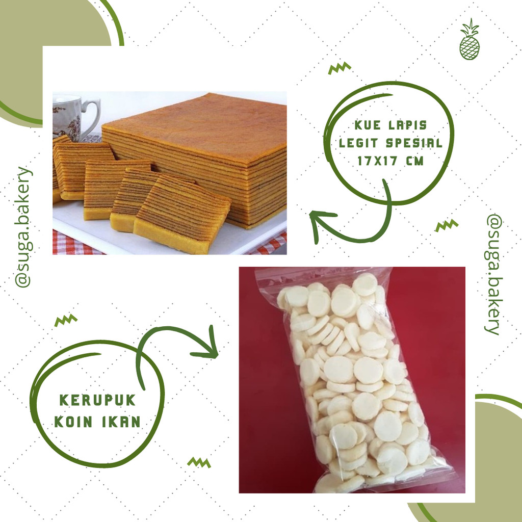 

SATU PAKET Kue Bolu Lapis Legit + KERUPUK KOIN Kue Basah Lebaran Imlek Hajatan Selamatan Tradisional Jajanan Pasar