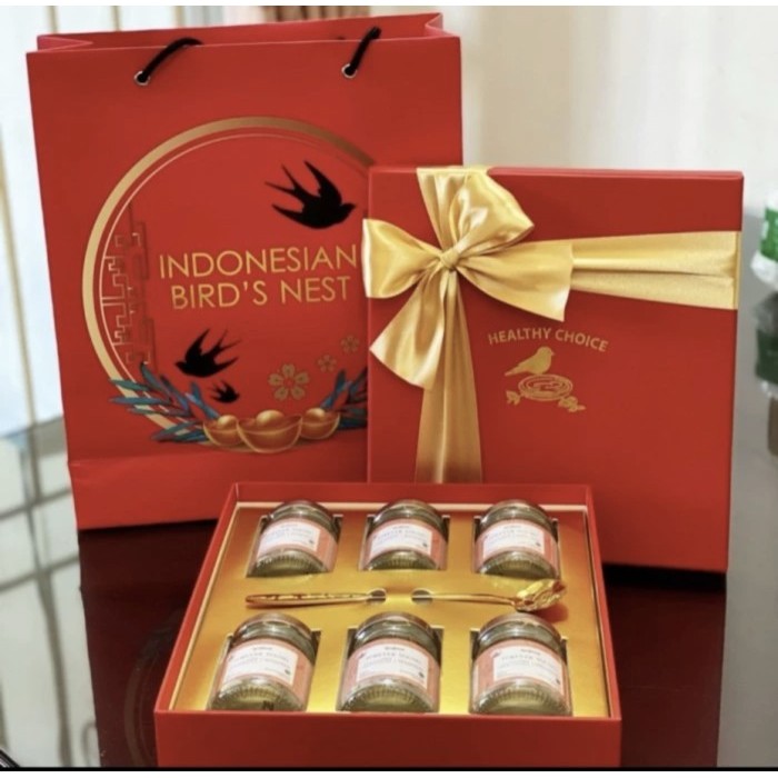 

DISKON Hampers Realfood Edisi Imlek isi 6 Walet Kado Mewah CNY Paket Parcel - royal