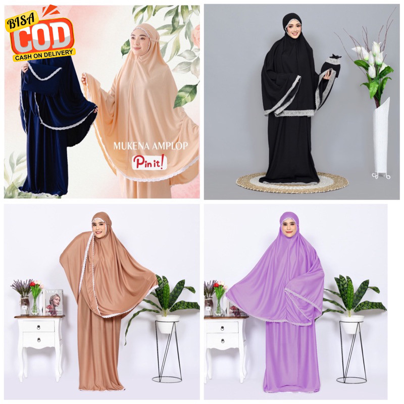 GROSIR 15+ WARNA BAHAN BAGUS MUKENAH AMPLOP MUKENAH DEWASA BANYAK WARNA Gratis Ongkir COD MEDAN TERM