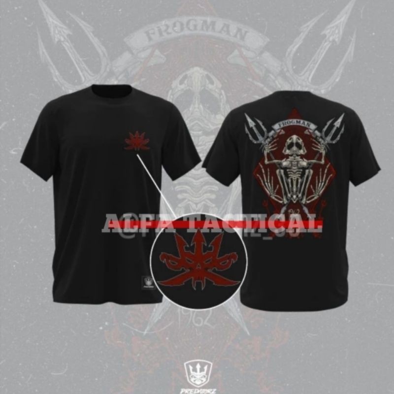【COD】 KAOS TACTICAL FROGMAN PREDATORZ T-shirt