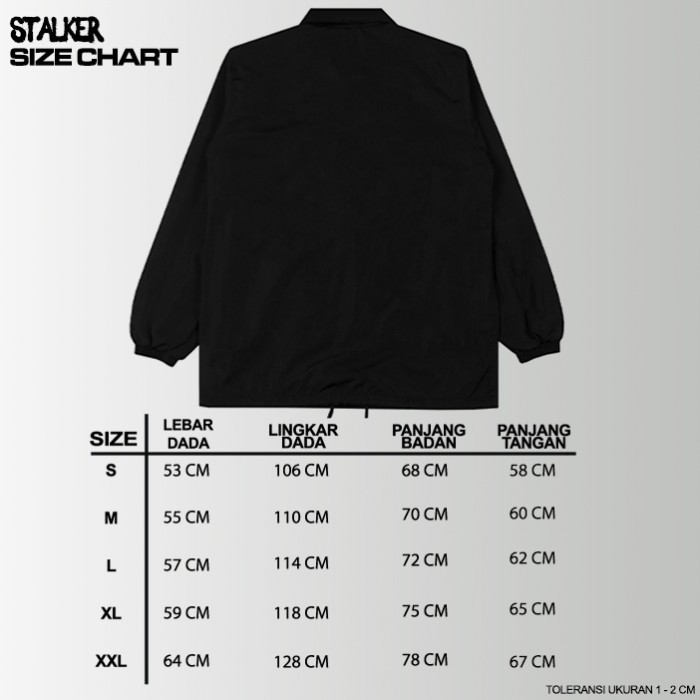 ✨BISA COD✨ -Jaket Coach Stalker - Grim - XL