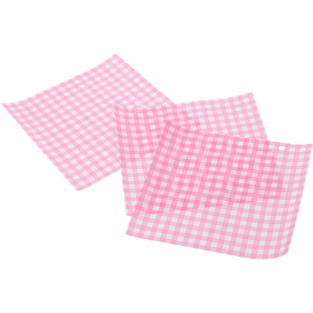 

100 Sheets 7x7 Inch Checkered Deli Paper Sheets Grease Proof Pink Food Trays Liners Pre Cut Wax Paper Sheets Home Party