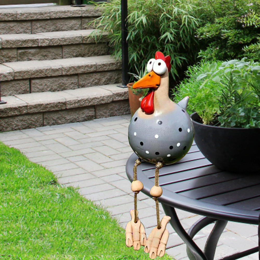 

Ceramic Chicken Hilde Garden Decoration Animal Figure Garden Plug Pottery Figurines Handcraft Landscape Ornament Miniatures