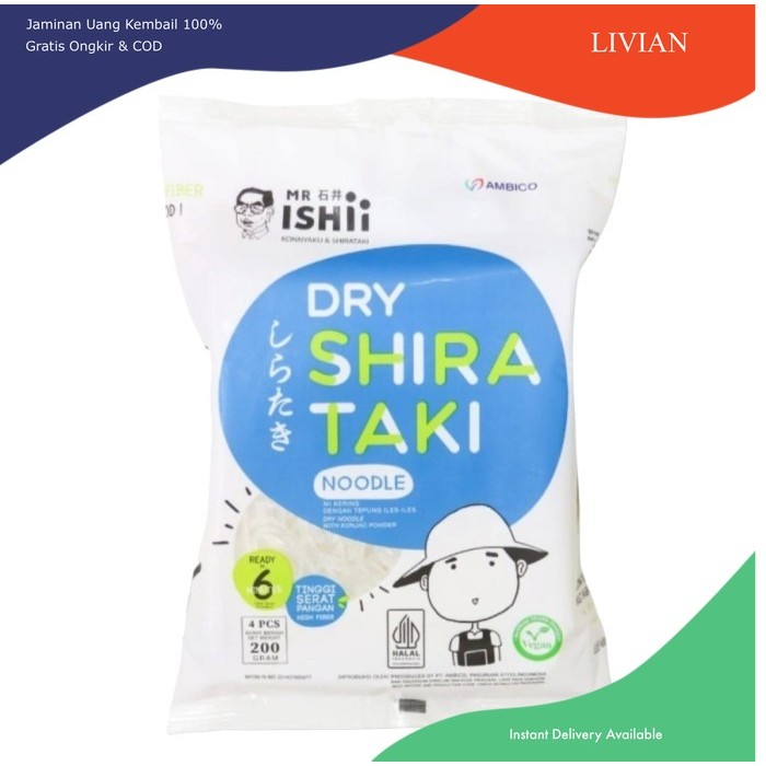 

lv Dry Shirataki - 250gr (Mie Kering Shirataki) - 200gr