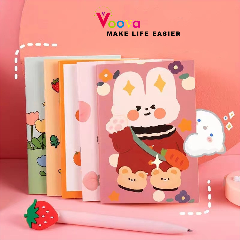 

VOOVA Notebook Mini Anak Buku Tulis Alat Tulis Sekolah / Buku Mini Lucu / Notebook Karakter