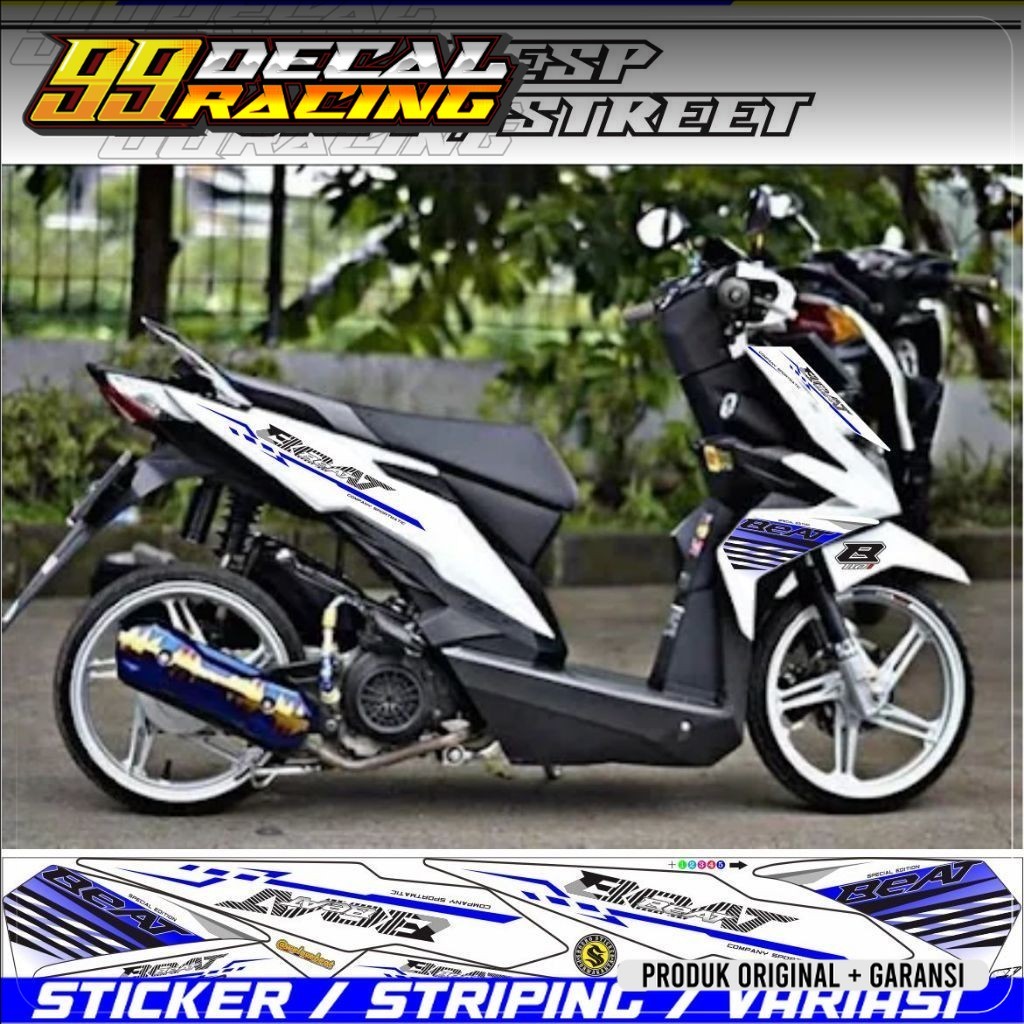 STRIPING VARIASI striping beat esp 2016 2019 variasi stiker simple