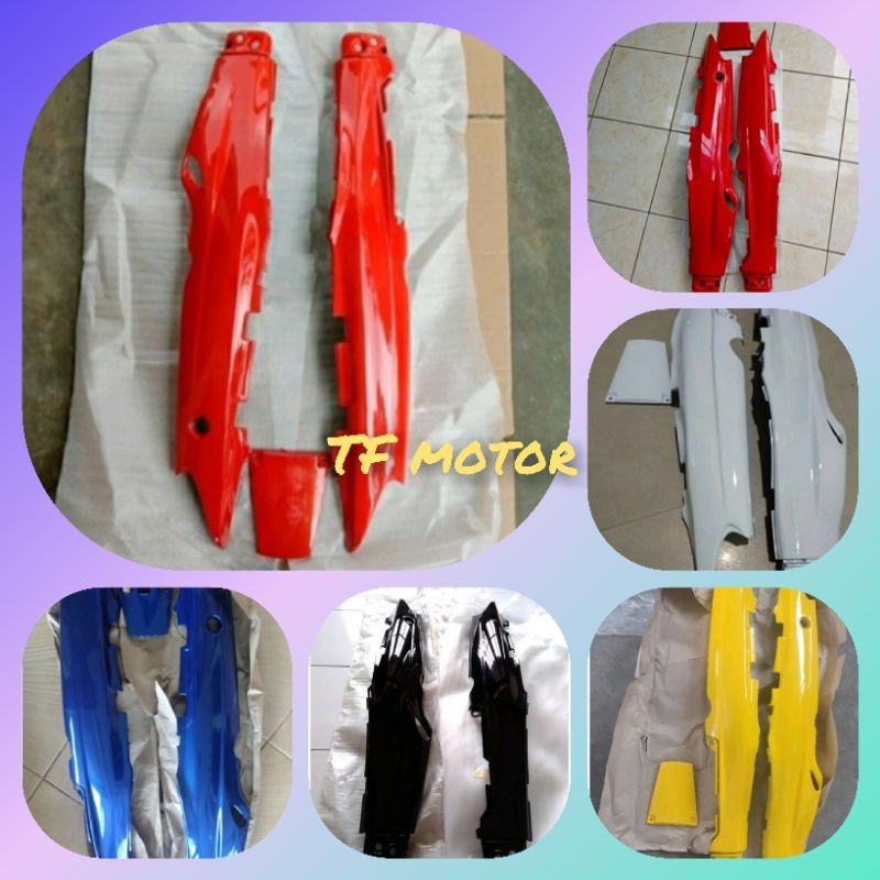 Cover Body Bodi Samping Yamaha Fiz r F1Zr Vega Lama warna hitam Merah Biru Kuning Orange Putih