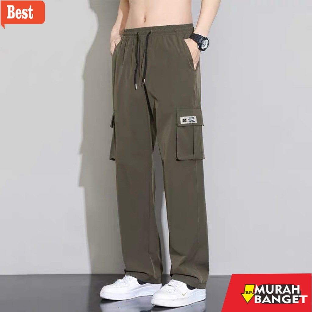 celana cargo panjang pria celana cargo panjang pria korean style stretch standar straight tipis cela