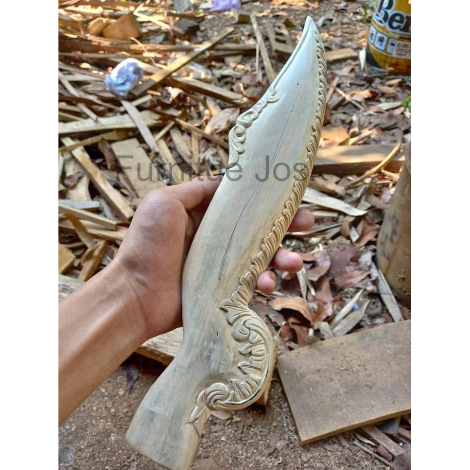 warangka kujang ukir ukiran termurah dari kayu jati FJ12123