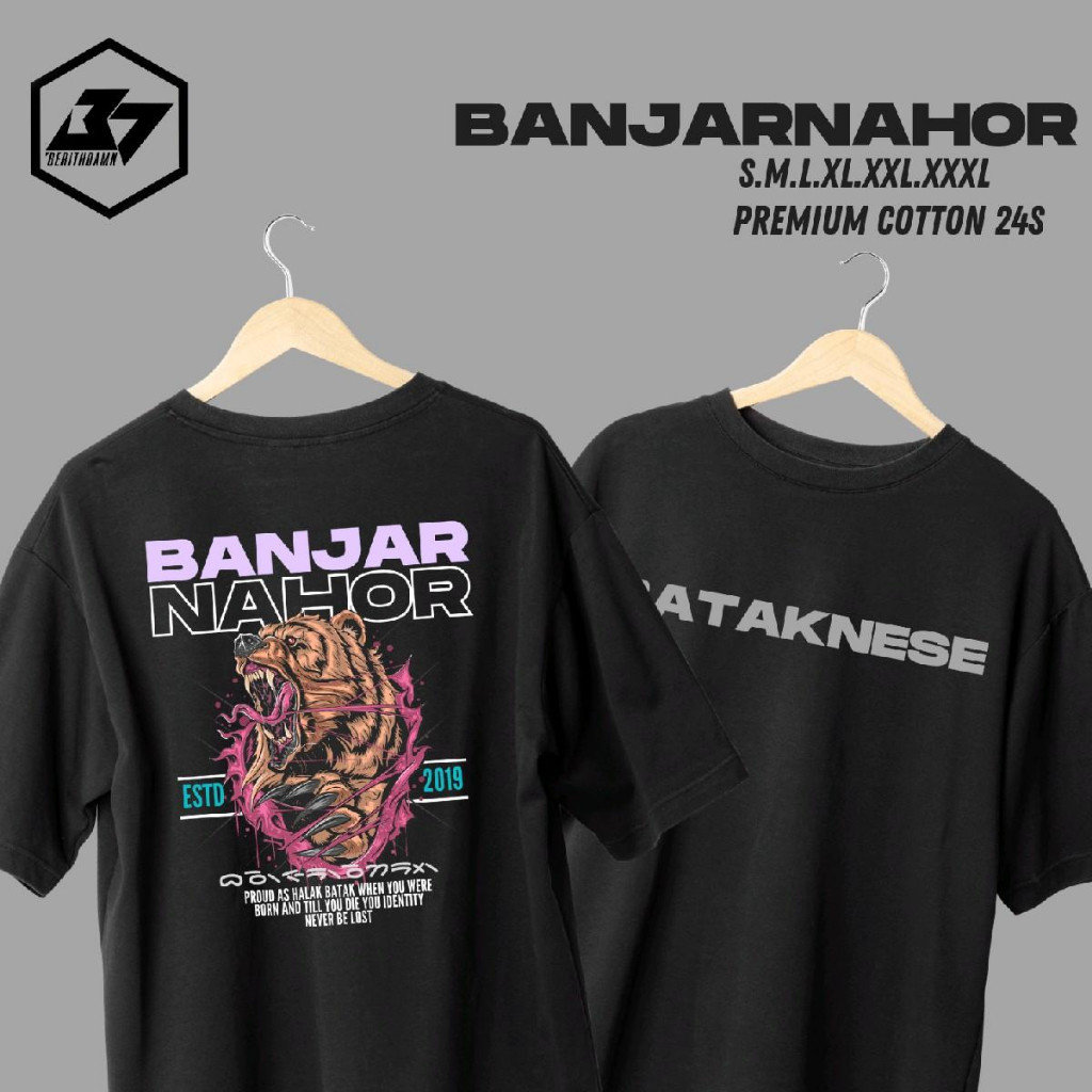 Kaos Batak Marga BANJARNAHOR Tshirt kaos marga - kaos pria - kaos wanita - marga batak indonesia