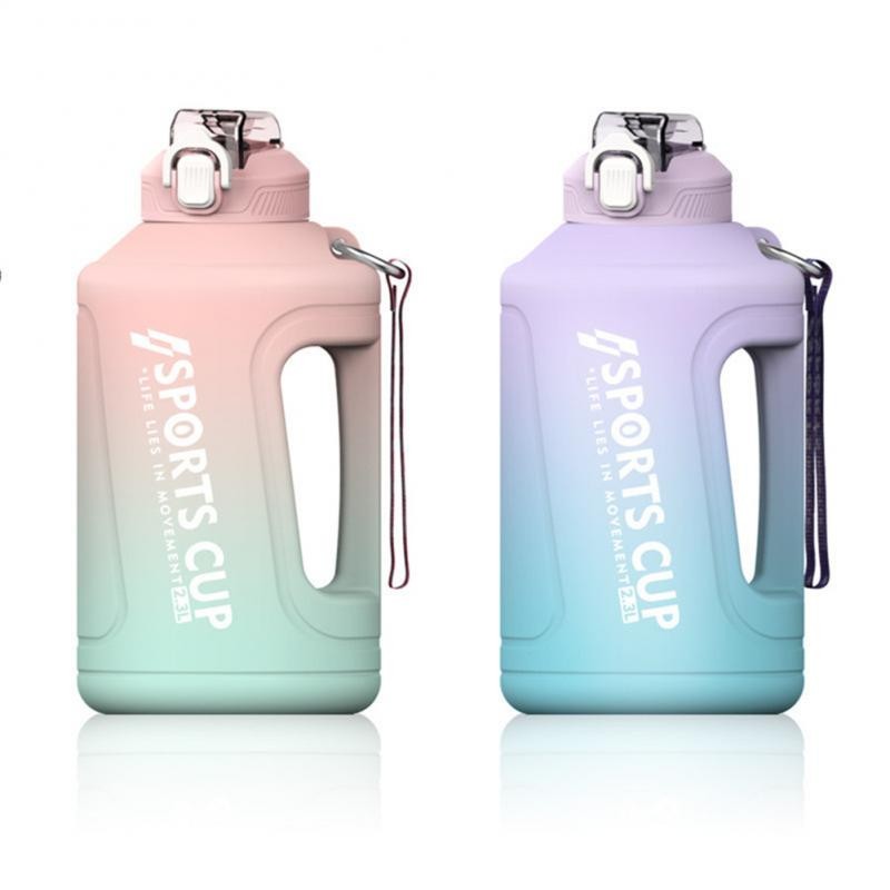 

3 Liter Sport Water Bottle Motivational Leakproof Bottles Drinking Water Bottle Outdoor Travel Gym Fitness Jugs For Kitchen Cups