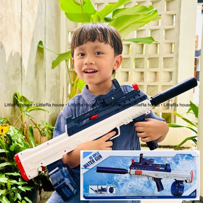 Mainan Senapan Electric Water Gun | Mainan Tembak Tembakan Pistol Air Otomatis