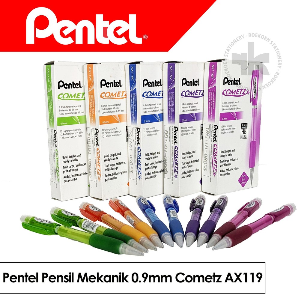 

Pentel Pensil Mekanik 0.9mm Cometz AX119