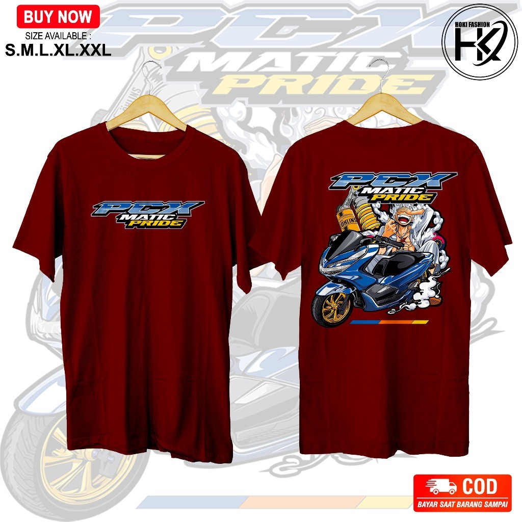 T-SHIRT KAOS - PCX 160 - PCX Modifikasi - PCX Thailook - Kaos PCX 160 Unisex pria wanita - Kaos Pcx 