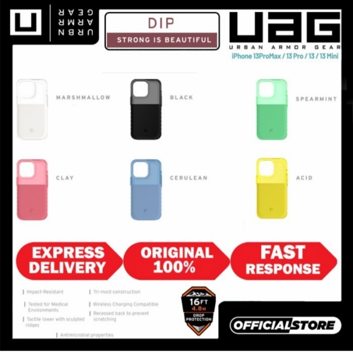 UAG Case iPhone 13 PRO MAX 13 PRO UAG [U] DIP Slim Trendy Translucent - Primary Focuss