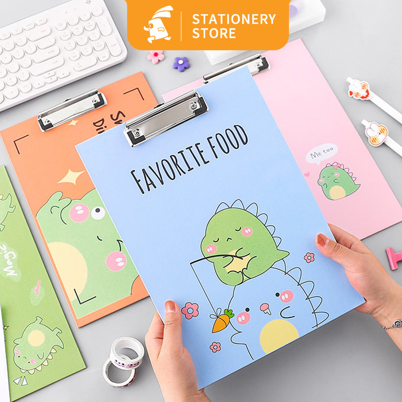 

Papan Jalan A4 Motif Kartun Random/papan ujianbukatutup/Clipboard PVC A4 with cover-Rabbit_Stationery
