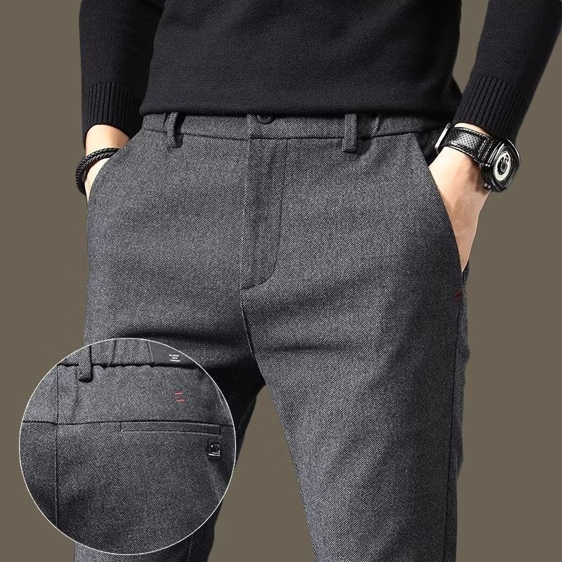 【SIZE 28-38】Seluar Slack Slim Fit Lelaki Slimfit Plus Size Formal Pants For Men Brushed Fashion Vers