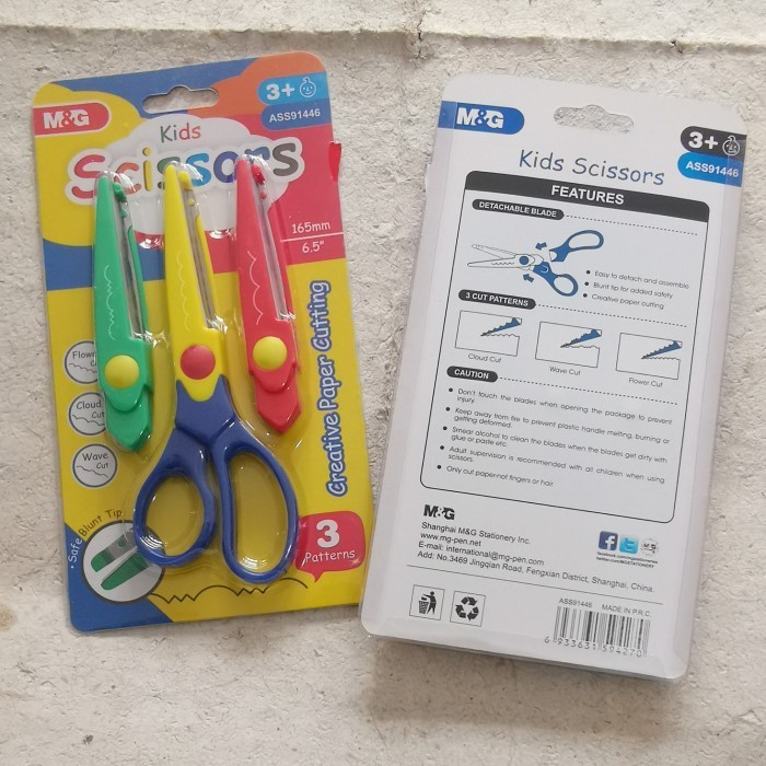 

M&G Kids Creative Craft Scissors 165MM 3 Blades GUNTING KREASI