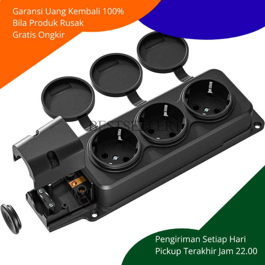 BS Stop Kontak Tahan Anti Air Stopkontak Penutup Tutup Bagus Listrik Socket Outdoor Rainproof Murah
