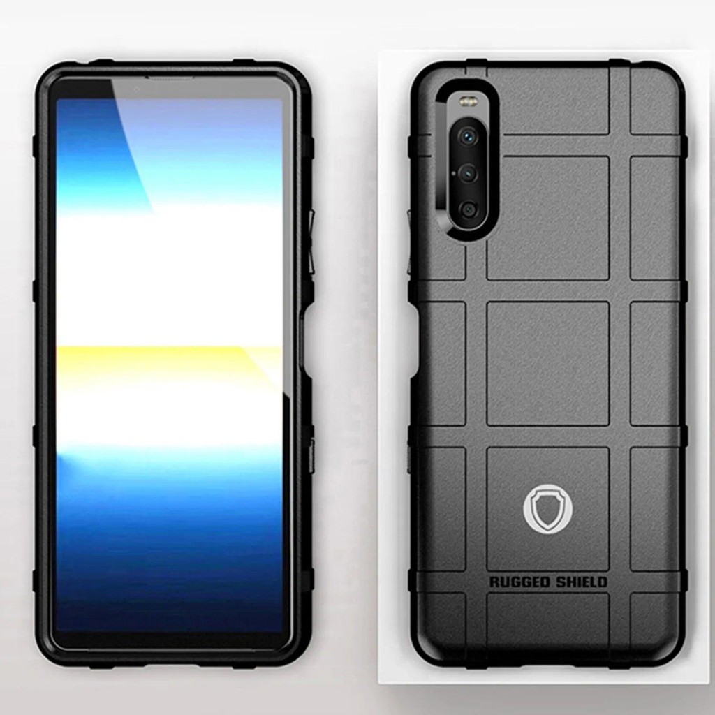 For Sony Xperia 10iii lite Sony10 III Silicone Shield Case Armor Heavy Back Cover for xperia10 iii l