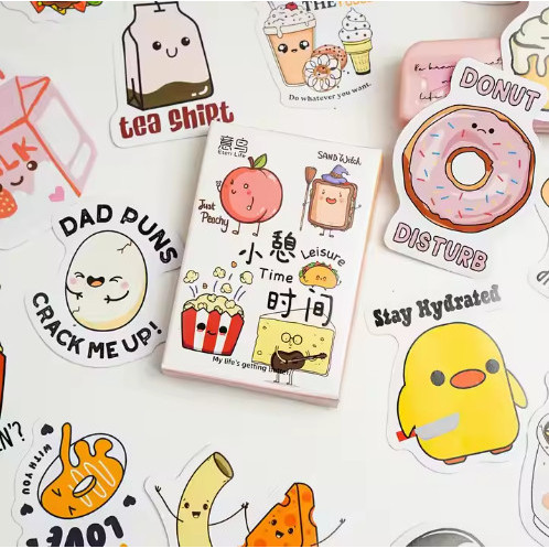 

Sticker Pack Isi 30 Lembar LEISURE TIME Scrapbook Journal Stiker