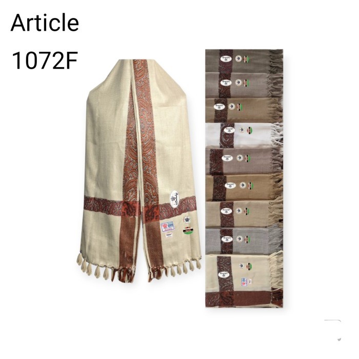 "Anh.S" - TERBARU Sorban Kashmiri Al Shafeda / Sorban Shawl Al Shafeda  - 1072