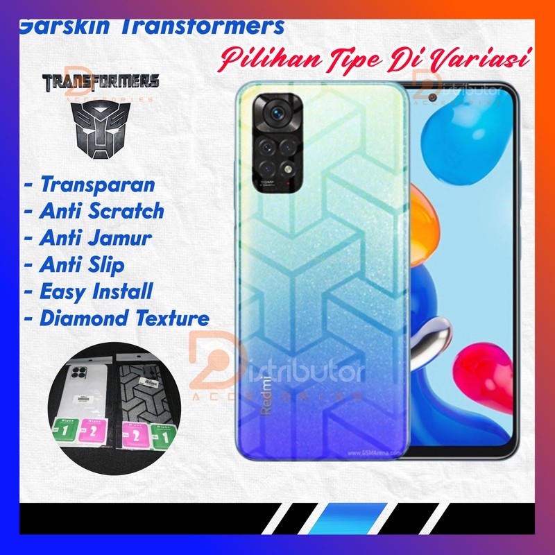 (DS) Garskin CARBON TRANSFORMERS hp OPPO A16 / A16S garskin Glitter anti jamur ready  CARBON TRANSFO
