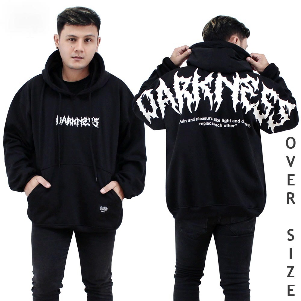 OFFLINE Hoodie Jumper OVERSIZE DARKNESS / hoodie cowok cewek tebal / hoodie kece aesthetic / hoodie 