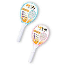 RAKET NYAMUK MEVAL BIRU PUTIH LED