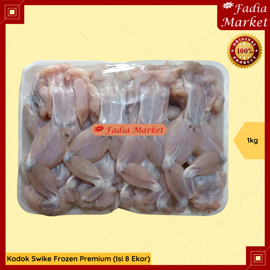 

(PULAU JAWA, BALI SAJA) Daging Swike Katak Kodok Frozen Fresh Beku 1kg Isi 8 Ekor