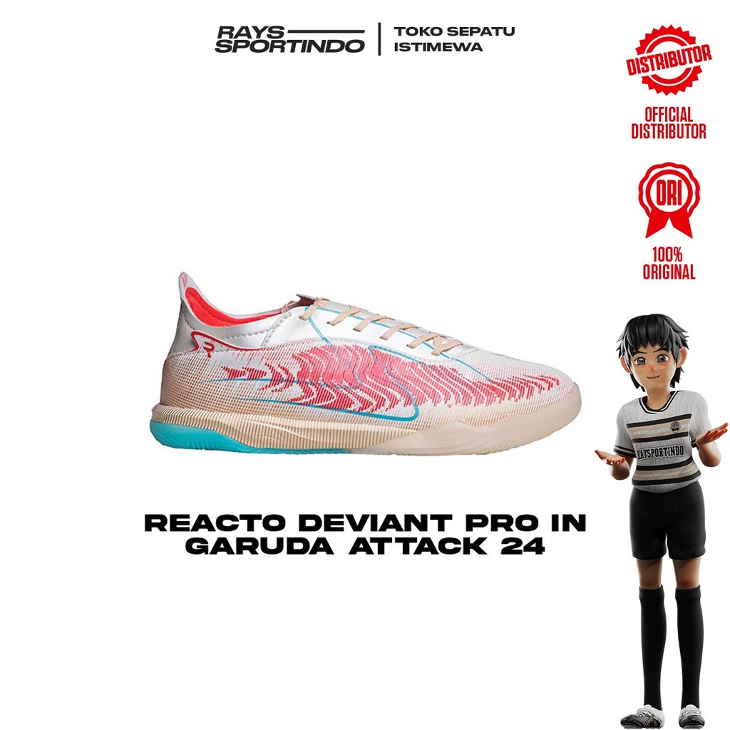SEPATU FUTSAL SPECS REACTO DEVIANT PRO GARUDA ATTACK 2024 IN
