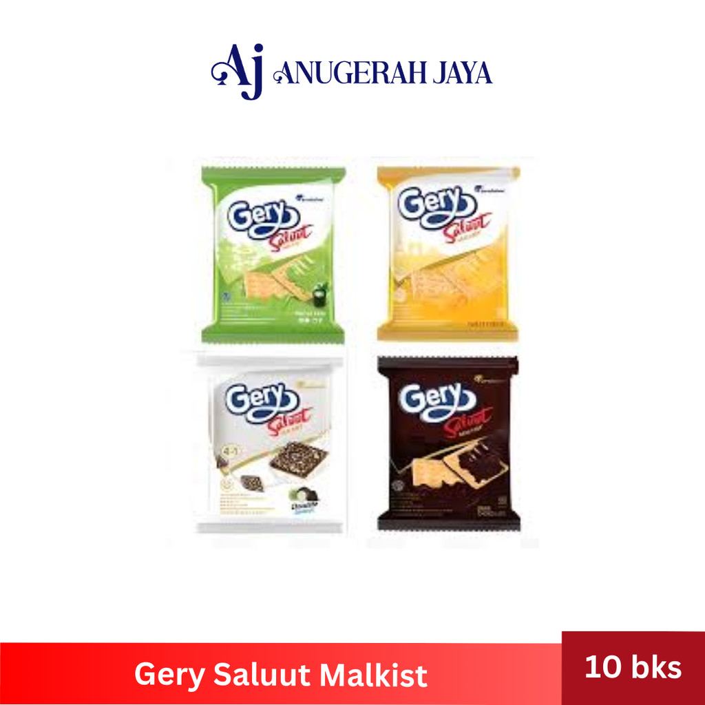 

GERY SALUUT MALKIST ( 1 pack isi 10 bungkus) Gery Malkist Biskuit Salut