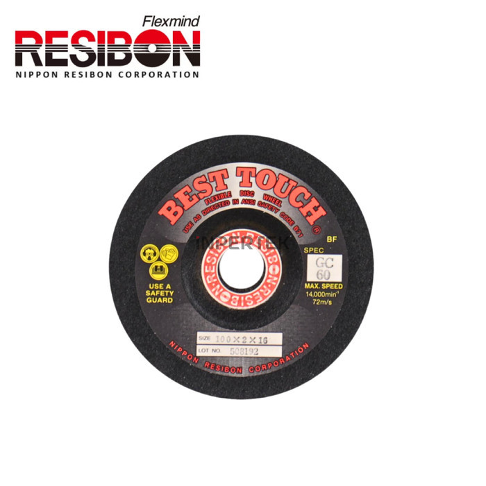 Batu Gerinda 4 Inch NIPPON RESIBON Flexible 100 X 2 GC60 Mata Asah Potong 4"