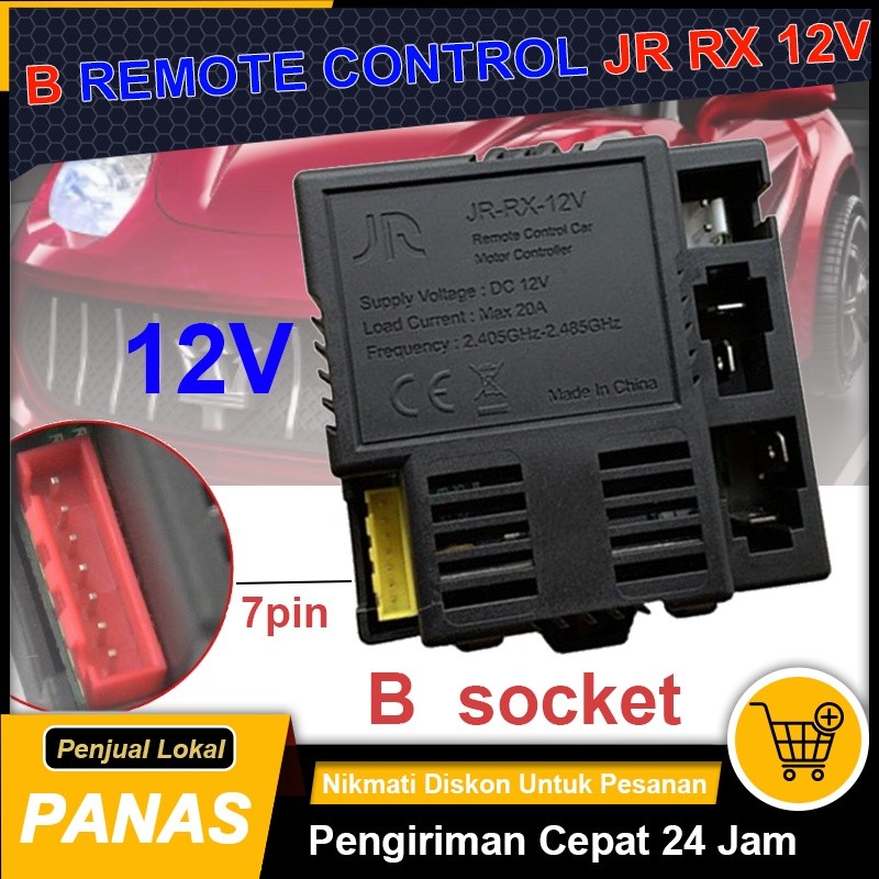 JU87Y JR RX 12V  B Remote Receiver mobil aki  Control Mobil Aank Remote 7pin
