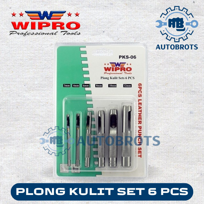 

WIPRO Plong Kulit Set 6pcs / Leather Punch Set 6pcs PKS-06