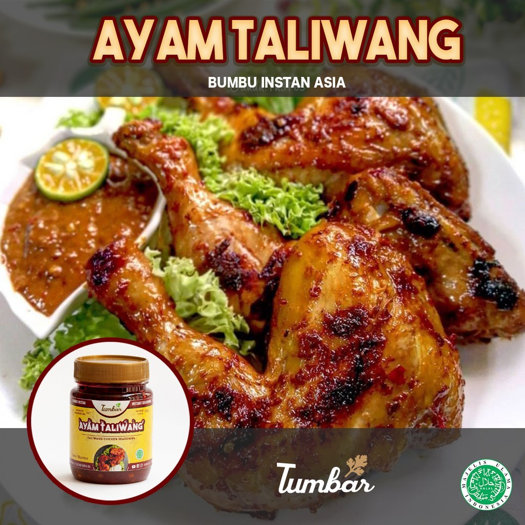 

BUMBU INSTAN AYAM TALIWANG – INDONESIAN SPICY TALIWANG CHICKEN INSTANT SEASONING ( TUMBAR ) 100% HALAL