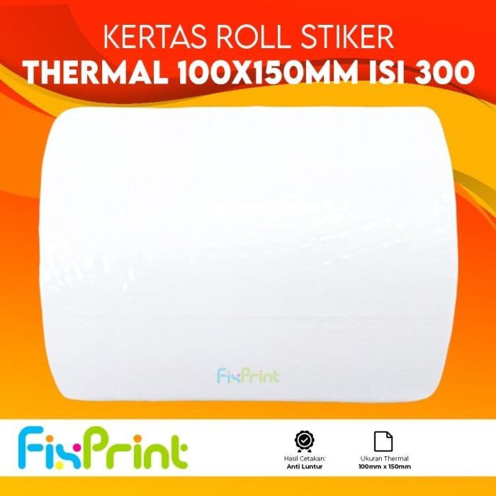 

Kertas Stiker Label Resi 78x100 Kertas Sticker Thermal Barcode FixPrint Roll 150x100 Anti Luntur