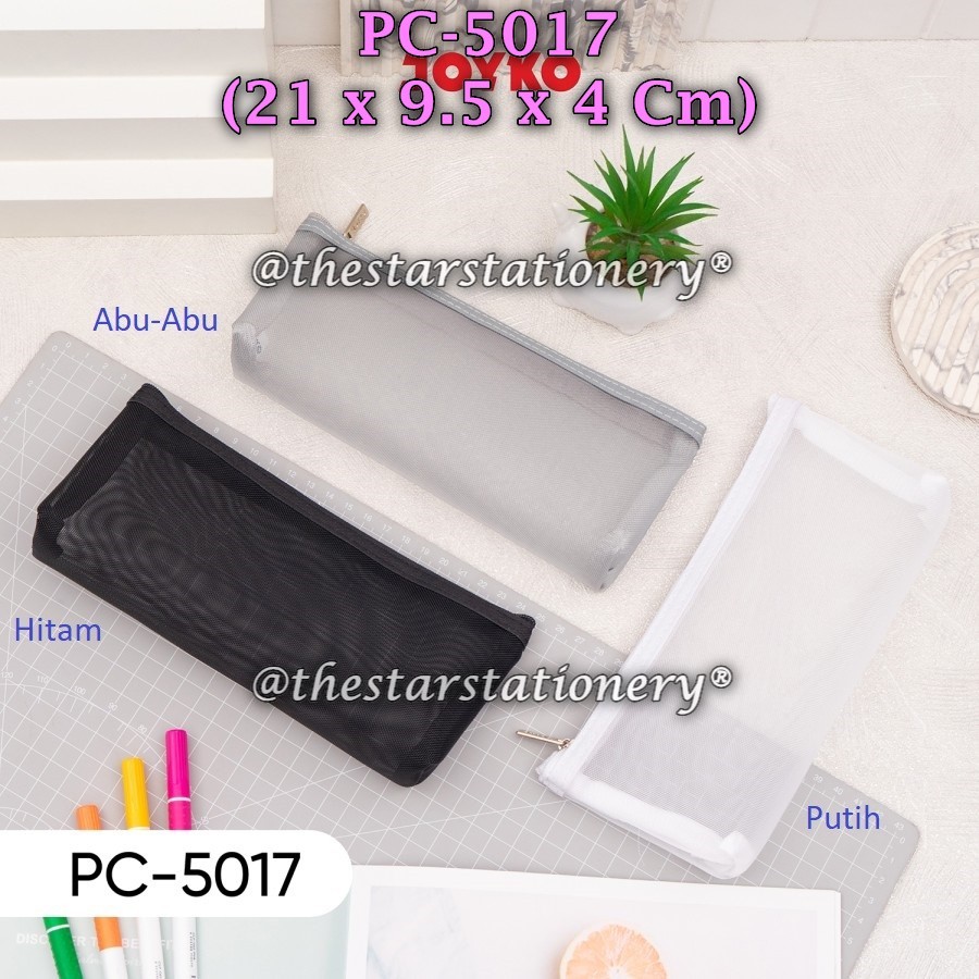 

(1 Biji) Kotak Pensil Resleting Joyko PC-5017 / Tempat Pensil Resleting 21*9.5*4 Cm