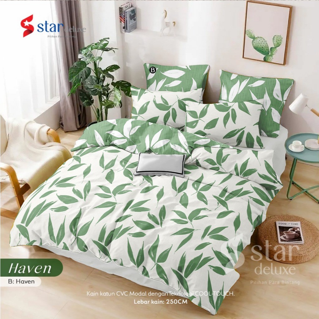 Bedcover Sprei Set Premium Star Deluxe Haven Devina Collection Termurah & Terlaris