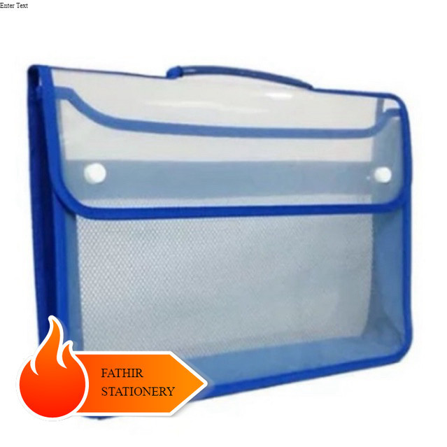 

Map Plastik Kancing 2 Jaring Folio / Zipper School Bag / Map Tenteng Sekolah