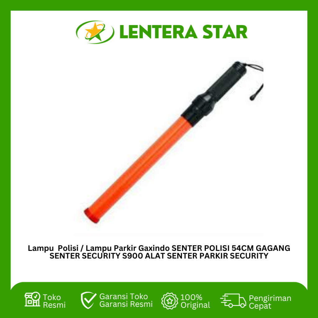 Lampu  Polisi / Lampu Parkir Gaxindo SENTER POLISI 54CM GAGANG S900 ALAT SENTER PARKIR SECURITY