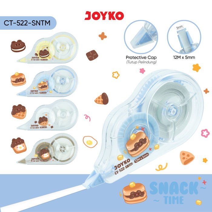 

Pita Koreksi Correction Tape Joyko CT-522 Snack Time