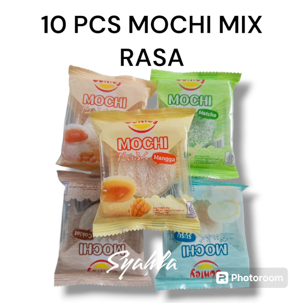 

Mochi Taburan Kelapa / Kue Mochi Varian Rasa KUE Mochi CONLEY ISI 10 SACHET MIX RASA