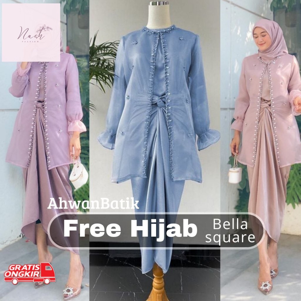 One Set Terbaru / (ADA JUMBO) ONESET JEMMA ORGANZA PREMIUM OUTFIT KONDANGAN SETELAN ROK LILIT | SETE