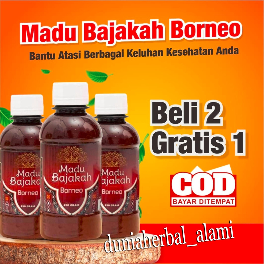 

[PROMO BELI 2 GRATIS 1] MADU BAJAKAH BORNEO - Madu Alami Bantu Atasi Benjolan, Kanker, Tumor, Kista, Miom, Darah Tinggi, 250ML By - Koko.Herbal21