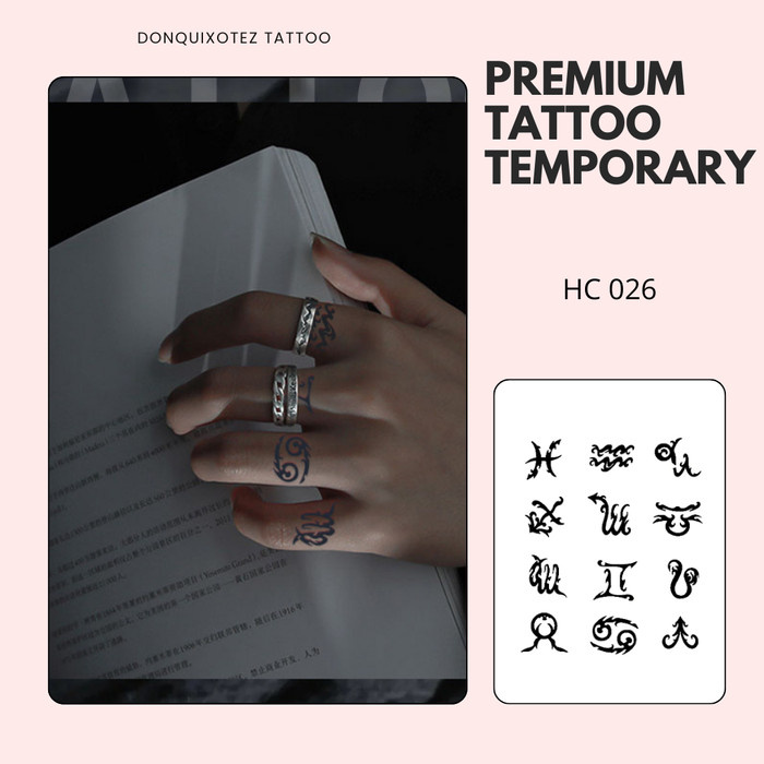 PREMIUM Tattoo Temporary Tato Semi Permanen Fruit Ink HC-026 tato minimalis aesthetic waterproof tah