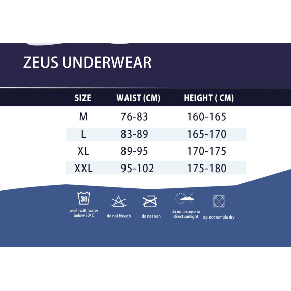 Terlaris ✨ -Zeus Underwear Celana Dalam Kesehatan Pria - M, 2 pcs